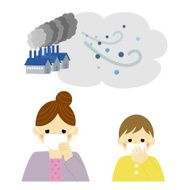 Air Pollution mother and child