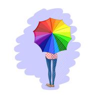 Girl With Umbrella N3