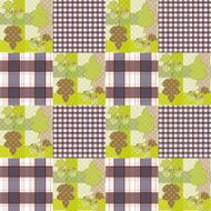 Patchwork seamless pattern ornament striped autumn background N3