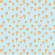 Flower drawing pattern