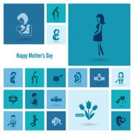 Happy Mothers Day Icons N336