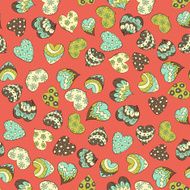 valentines hearts seamless pattern N4