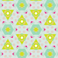 Cute abstract neon feminine pattern for textiles N3