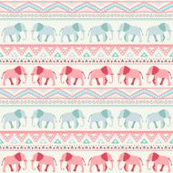 Animal seamless vector pattern of elephant N3