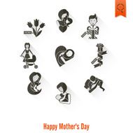 Happy Mothers Day Icons N340