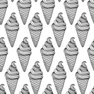 Vector ice cream background