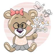 Bear With Flowers N6