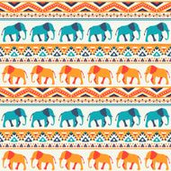 Animal seamless vector pattern of elephant N4