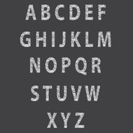 Sketch textured font Vector