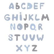 Funny kids colorful alphabet Vector