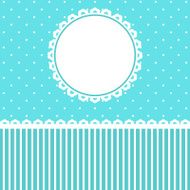 Baby Arrival Card with floral Frame N2