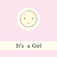 Baby girl arrival card