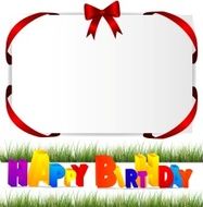 Birthday background with colorful balloons N12