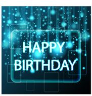 birthday background with illumination