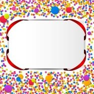 birthday background with colorful confetti N4