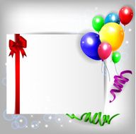 Birthday background with colorful balloons N37
