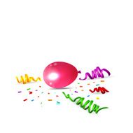 Birthday background with colorful balloons N49