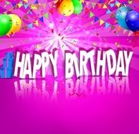 Birthday background with colorful balloons N67