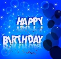 Birthday background with colorful balloons N75