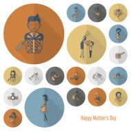 Happy Mothers Day Icons N365