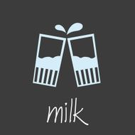 drink milk design banner and background eps10