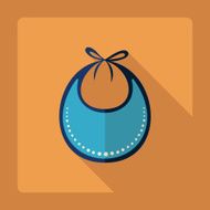Flat modern design with shadow Children&#039;s apron