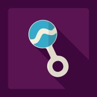 Flat modern design with shadow rattle N2