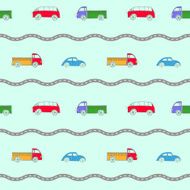 Seamless Background With Cars N4