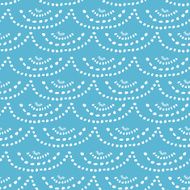 blue vector seamless pattern