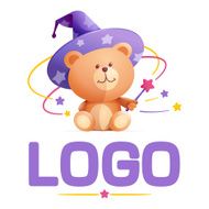 Teddy-bear character for logo