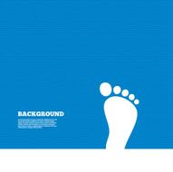 Child footprint sign icon Barefoot N2