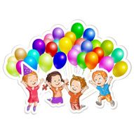 Kids with Balloons N2