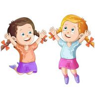 Cute cartoon girls N2