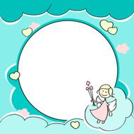 Circle frame for valentines day