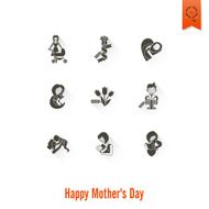 Happy Mothers Day Icons N371