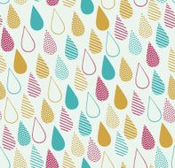 Cute colorful seamless childish texture Water drop background