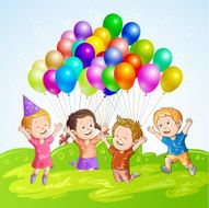 Kids with Balloons N3