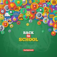 Back to School Background Vector Illustration