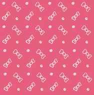 Baby background bows pink seamless