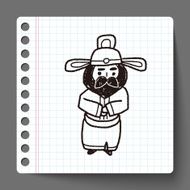 Chinese man doodle N3