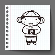 Chinese New Year Year boy doodle N3