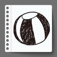 Doodle Beach Ball N5