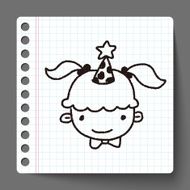 doodle birthday girl N4