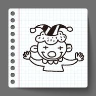 doodle clown N9