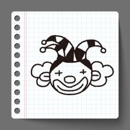 doodle clown N10