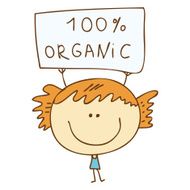 100 Organic label