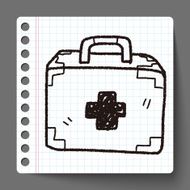 medical box doodle drawing N5