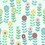 Seamless pattern with flowers