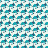 Animal seamless vector pattern of elephant N7