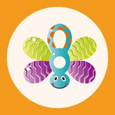 baby toy rattle theme elements N8